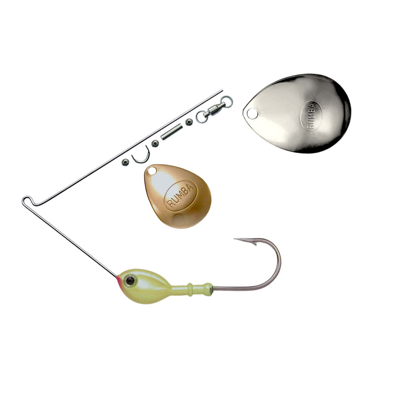 Rumba Doll The Original Double Colorado Custom Spinnerbait Unassembled