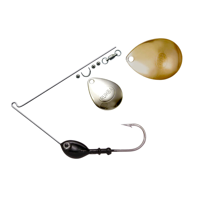 Rumba Doll The Original Double Colorado Custom Spinnerbait Unassembled