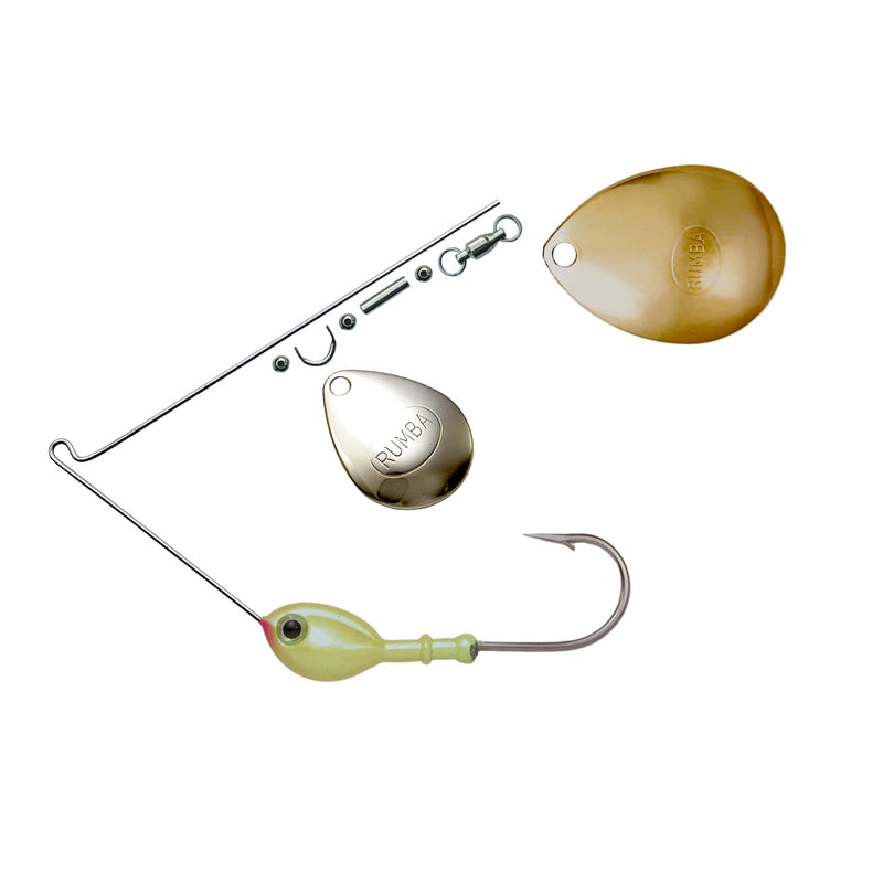 Rumba Doll The Original Double Colorado Custom Spinnerbait Unassembled