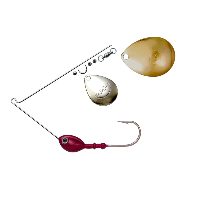Rumba Doll The Original Double Colorado Custom Spinnerbait Unassembled