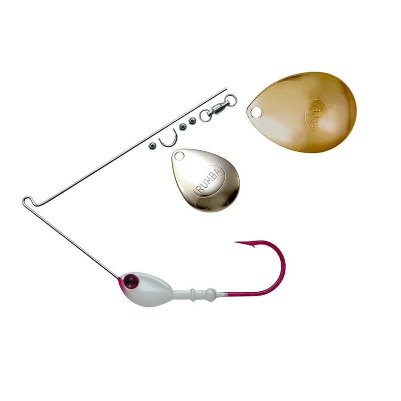 Rumba Doll The Original Double Colorado Custom Spinnerbait Unassembled