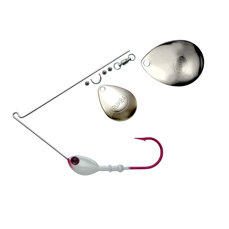 Rumba Doll The Original Double Colorado Custom Spinnerbait Unassembled