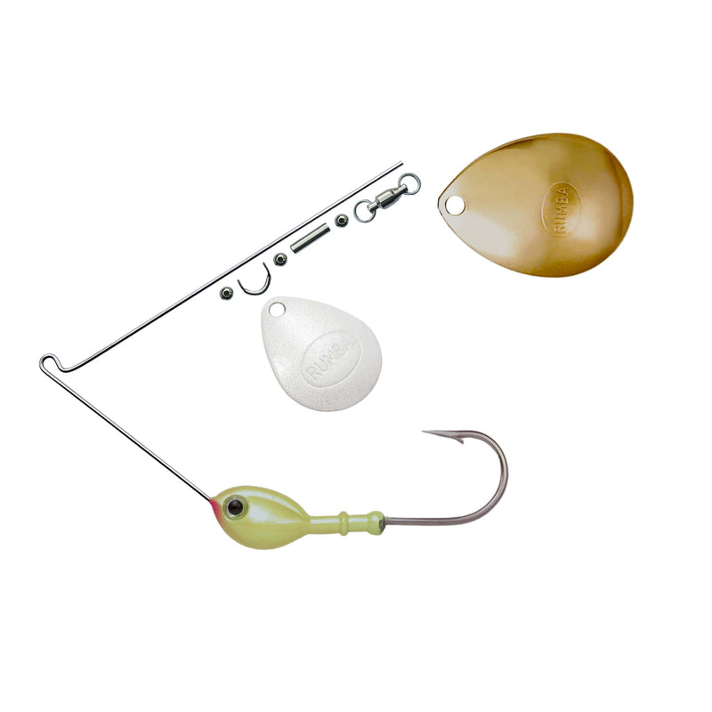 Rumba Doll The Original Double Colorado Custom Spinnerbait Unassembled