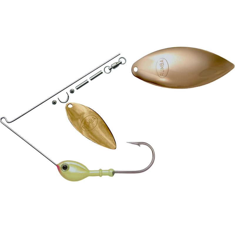 Rumba Doll The Original Double Willow Leaf Custom Spinnerbait Unassembled