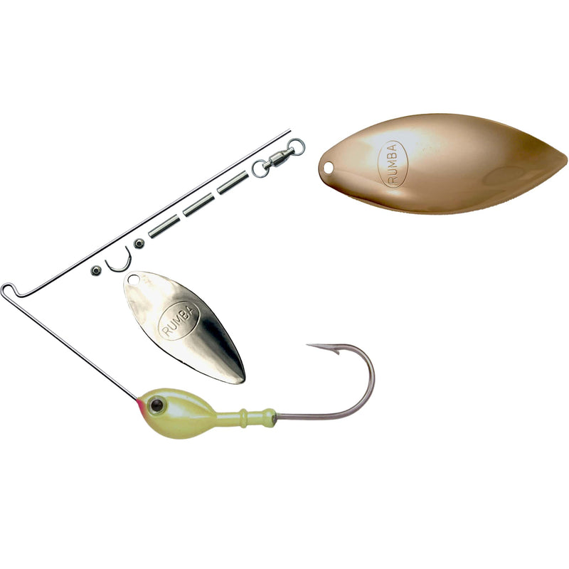 Rumba Doll The Original Double Willow Leaf Custom Spinnerbait Unassembled