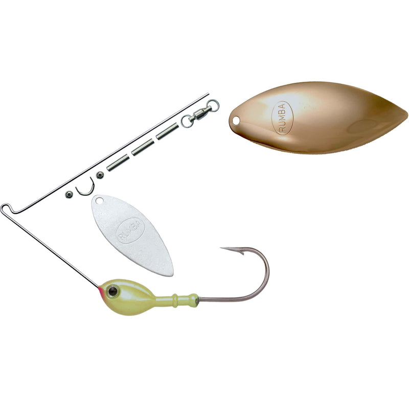 Rumba Doll The Original Double Willow Leaf Custom Spinnerbait Unassemb — RumbaDoll