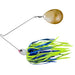 The Original Spinnerbait Fishing Lures-Chartreuse/Blue Rubber Skirt, Gold Single Colorado Blade