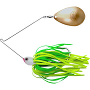 The Original Spinnerbait Fishing Lures-Chartreuse/Lime Rubber Skirt, Gold Indiana Blade