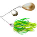 The Original Spinnerbait Fishing Lures-Chartreuse/Lime Rubber Skirt, Nickel/Gold Colorado/Indiana Blades
