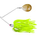 The Original Spinnerbait Fishing Lures-Chartreuse Silicone Skirt, Gold Single Colorado Blade
