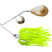 The Original Spinnerbait Fishing Lures-Chartreuse Silicone Skirt, Nickel/Gold Colorado/Indiana Blades
