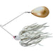 The Original Spinnerbait Fishing Lures-White Rubber Skirt, Gold Indiana Blade