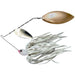 The Original Spinnerbait Fishing Lures-White Rubber Skirt, Nickel/Gold Double Willow Leaf Blades