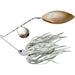 The Original Spinnerbait Fishing Lures-White Rubber Skirt, Nickel/Gold Tandem Blades