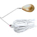 The Original Spinnerbait Fishing Lures-White Silicone Skirt, Gold Indiana Blade